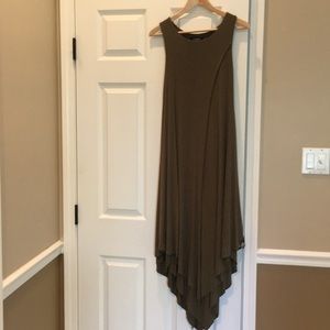 Olive green maxi dress